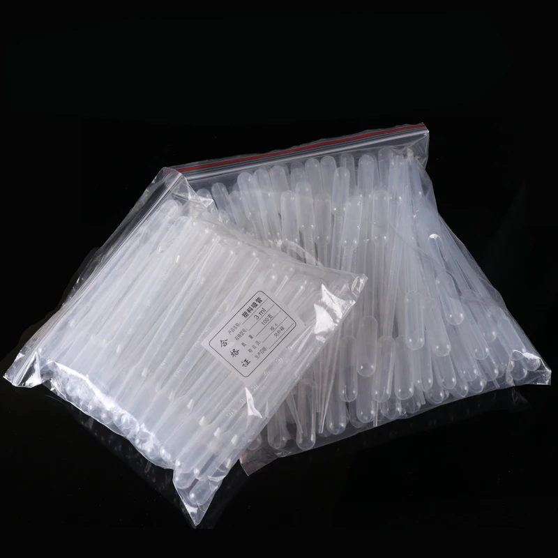 Picture 3: 50~1000pcs , 3ml Disposable Graduated Pasteur  Pipette Plastic Pipette Transparent Dropper Pasteur  Laboratory Experiment Tools