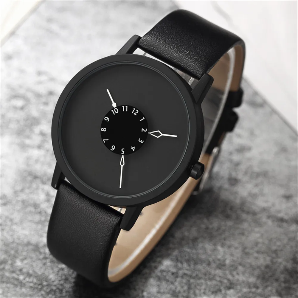 Paidu Creative Watches Men Women Fashion Simple Watches Leather Band Analog Quartz Wristwatches Relogio Masculino Reloj Hombre