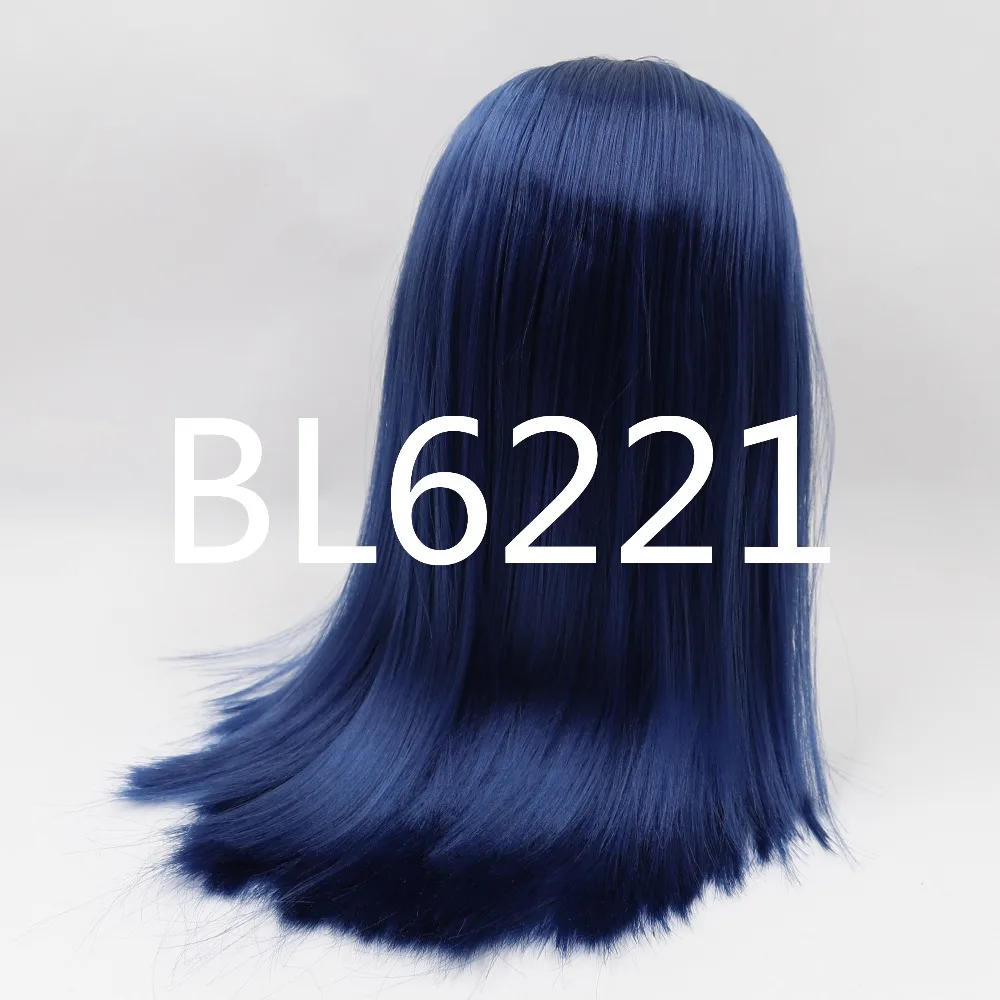 DBS blyth doll icy RBL scalp dome long straight hair wig for custom doll anime girls gift anime white skin blue hair red hair