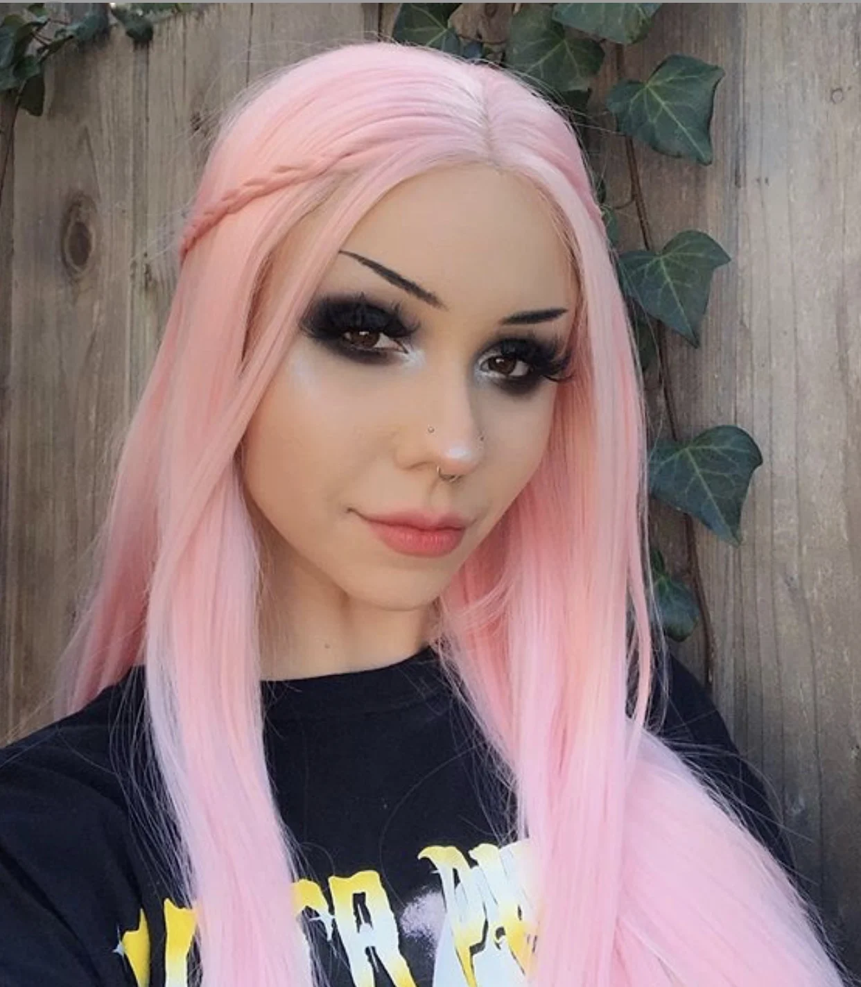 Synthetic Lace Front Pink Wig Realistic Looking Long Straight Heat Resistant Fiber Wigs Cosplay Party Wigs Natural Hairline Wigs