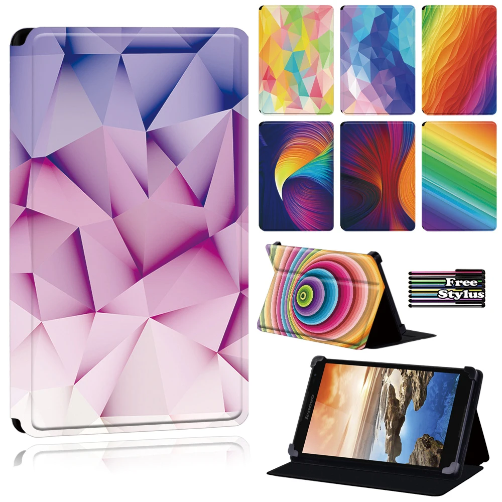 Watercolor Cover Case Fit Lenovo Tab 8/Tab(A8-50 A5500/S8 - 50)/A7-(30 A3300/50 A3500)/Yoga (Book/Tab 4 Plu) /Thinkpad Tablet 2