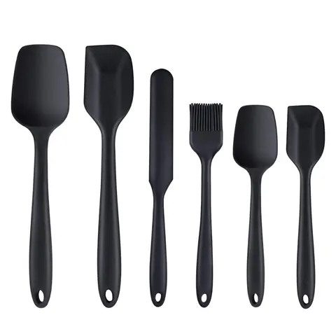 6 Silicone Spatulas Non-Stick Heat-Resistant LMETJMA