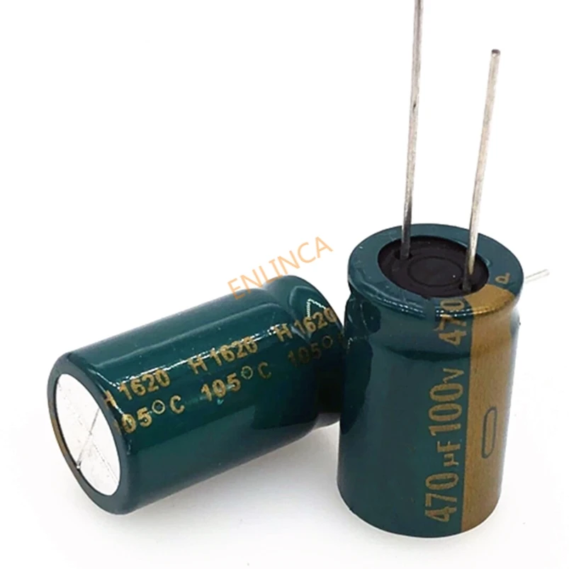 5pcs/lot high frequency low impedance 100V 470UF 16*25 20% RADIAL aluminum electrolytic capacitor 470000nf 20%