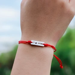Personalized Name Bracelet Engraved Rectangle Custom Letter ID Label Fashion Stainless Steel Couple Bracelet