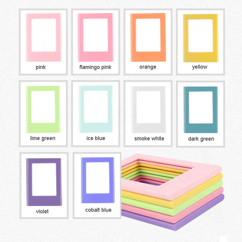 Fujifilm Instax Mini Film Photo Frame, Colorful Double Sided Magnetic Fridge Picture Frame, Magnets Children\'s Artwork Frames,