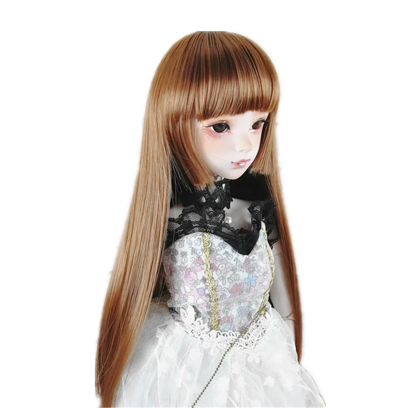 New Fashion 1/3 1/4 1/6 1/8 Bjd SD Wig Long  Straight Hair High Temperature Wire BJD Wig For BJD Doll Many Colors