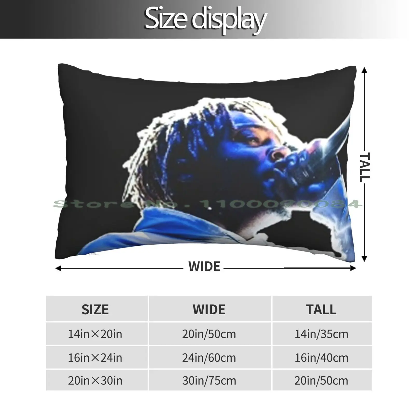 Blue Singer 999 Pillow Case 20x30 50*75 Sofa Bedroom South Korea Korean Food Ramyun Ramyeon K Food Kfood Savory Delicious Seoul