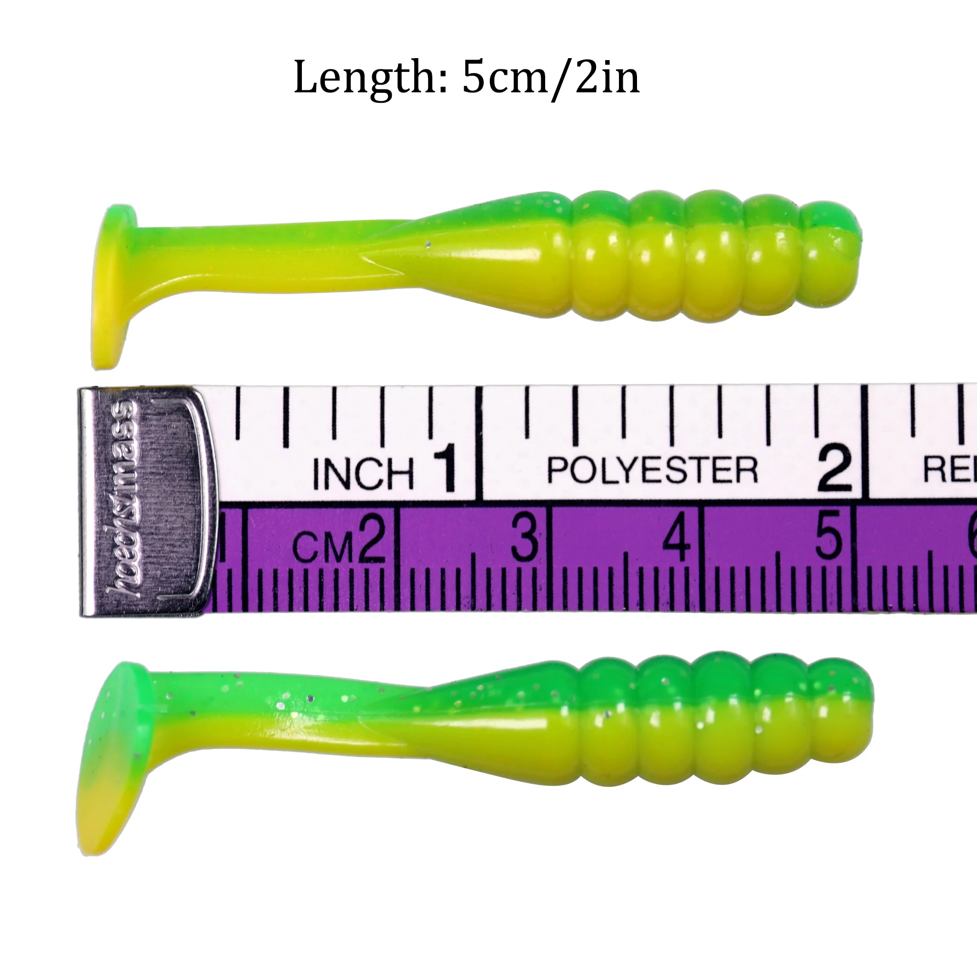 THKFISH 60pcs Soft Lures Swimbait 50mm Silicone Bait Wobblers T Tail Paddle Fishing Lure Worm Artificial Baits For Trout Bass