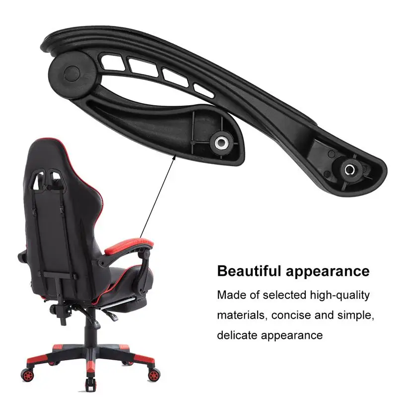 1 Pair Universal Office Chair Handle Pads Accessories Movable Plastic Handrail Furniture Accessories for Computer Chair