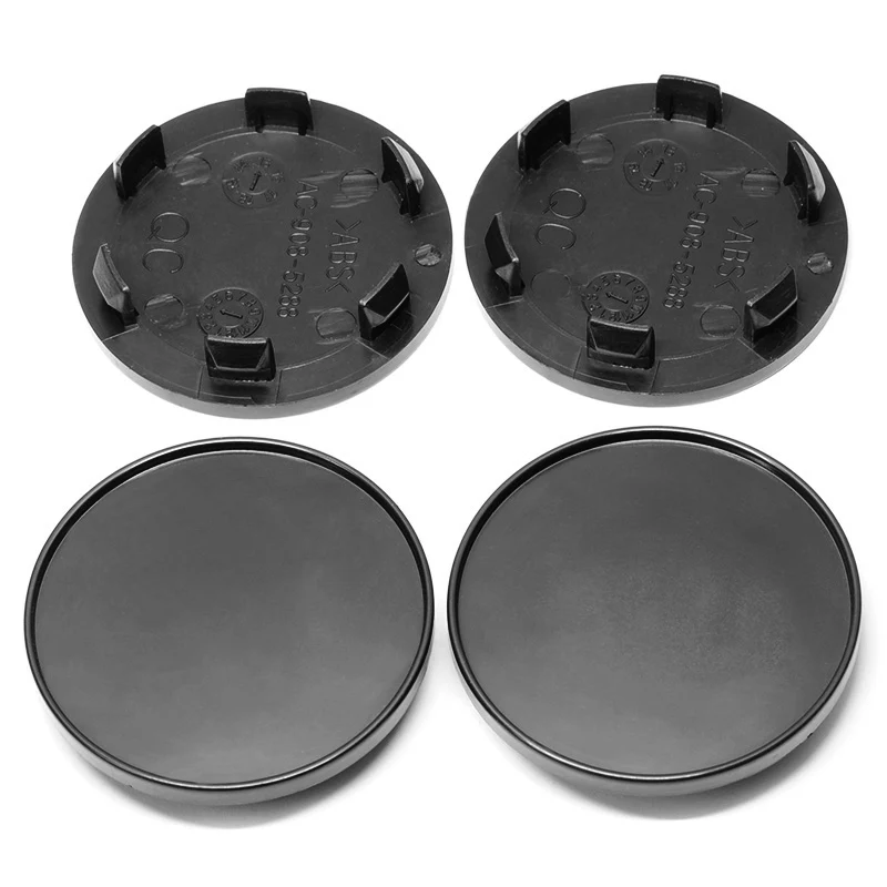 4pcs 59MM(56mm) 53mm ABS Car Wheel Center Cap Car Hub Cap Hubcap No Emblem 50.5mm Clip Diameter Rim Cover for Flat Logo