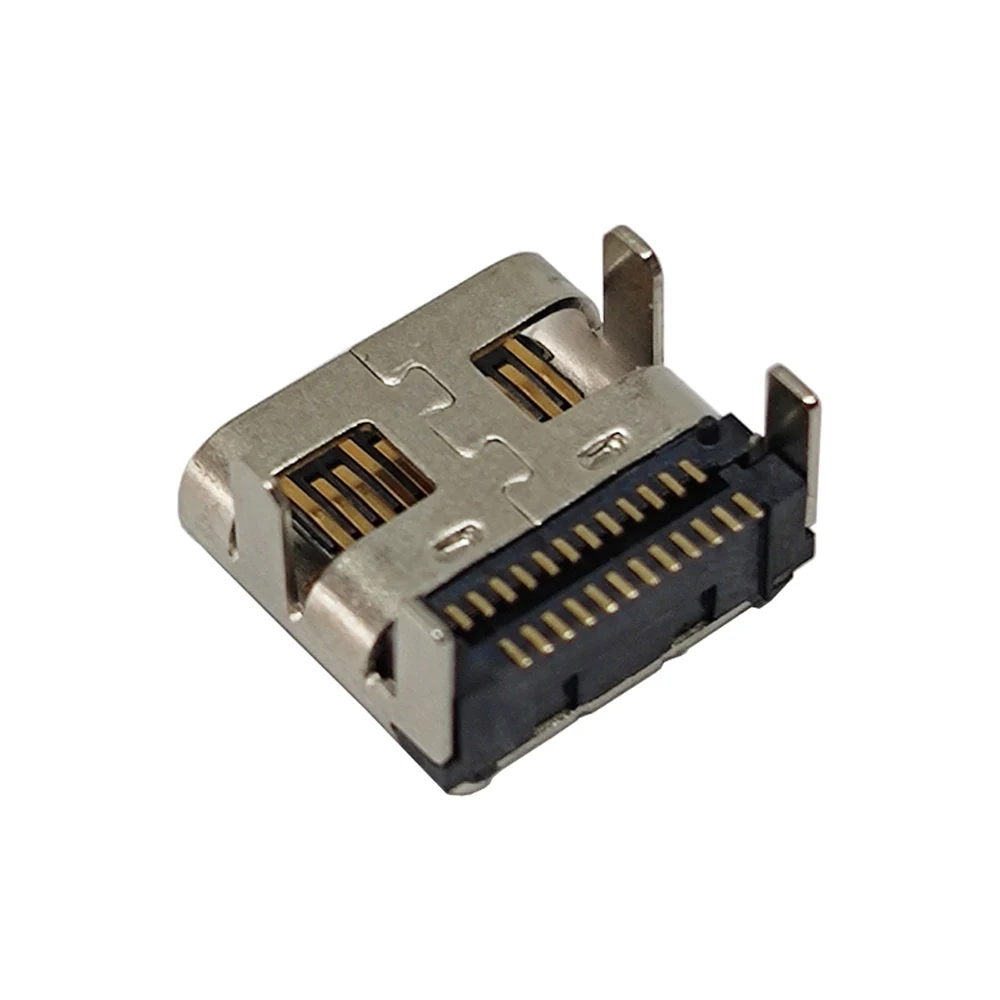Usb 3.1 type-c micro 24pin a bordo de quatro patas dupla fileira conectores de remendo fêmea porto jack cauda plug soquete terminais elétricos