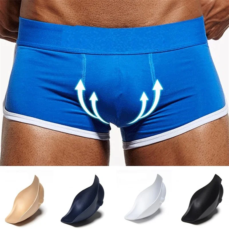 Sexy Sponge Enhancer Pad Men Underwear Swimwear Briefs Pouch Inside Enlarge Protection Push Up Cup Breathable Multi Colors