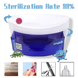 UV Sterilizer For Nails Tray Box Sterilizing Clean Nail Art Salon Tool Manicure Storage Box For UV Disinfection Sterilizing