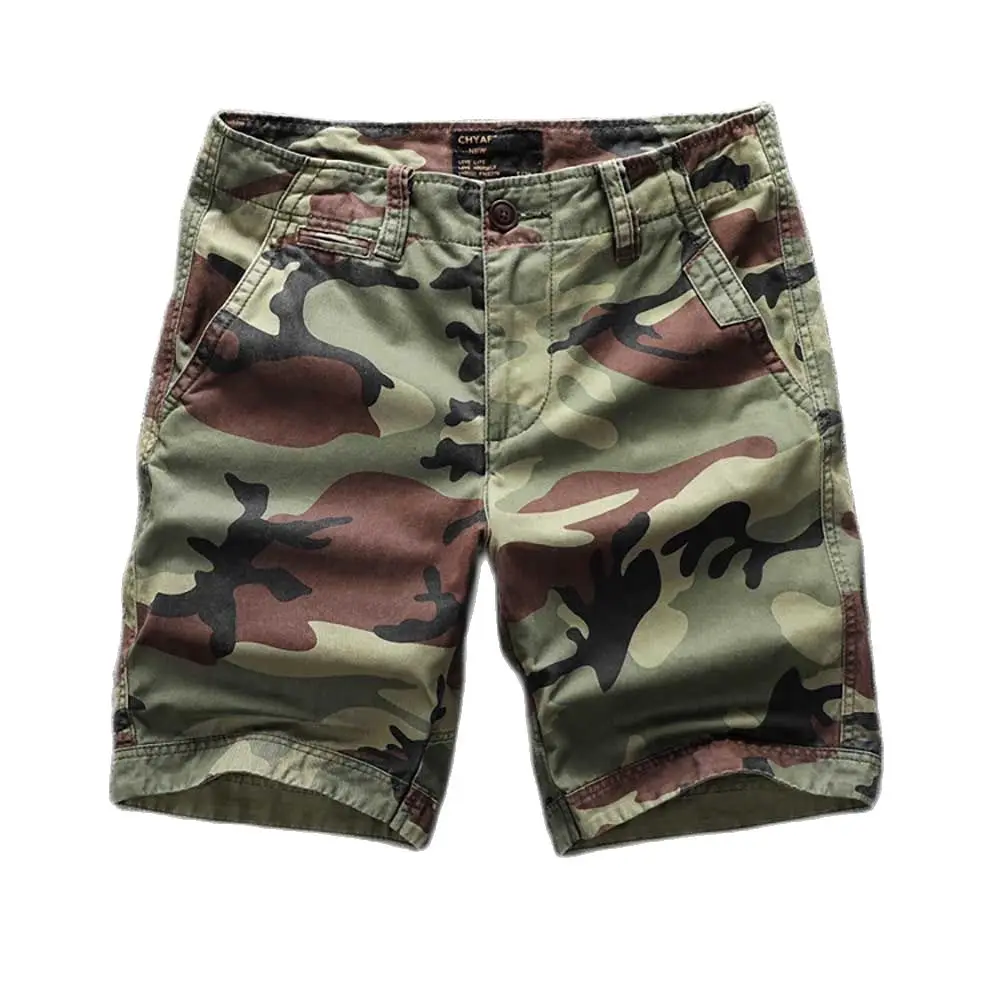 Camouflage Cargo Shorts Men Casual Boardshorts Density Cotton Shorts Outdoor Style Shorts Man Clothing