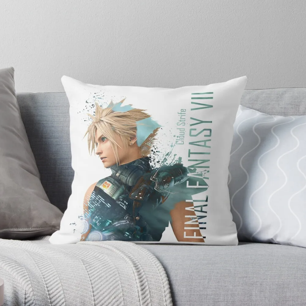 Cloud Strife - Final Fantasy 7 Throw Pillow Pillow Case Polyester Home Decora Pillowcases Throw Pillow Case kussensloop poszewka