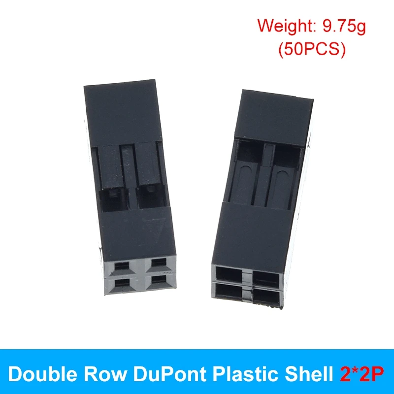 50/100 Stück für Dupont-Kunststoffgehäuse TZT 2,54 mm zweireihig für Dupont-Steckverbinder 2P/3P/4P/5P/6P/7P/8P/9P/10P 2*4-polig/2*5-polig – Detail 10