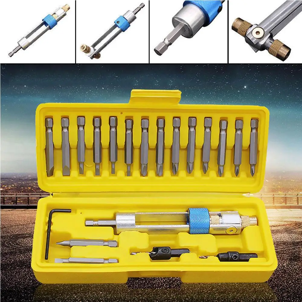 20PCS Swap Bohrer Halbe Zeit Bohrer Fahrer Swivel Kopf Schnelle-Ändern Fahren Reparatur Werkzeuge Set