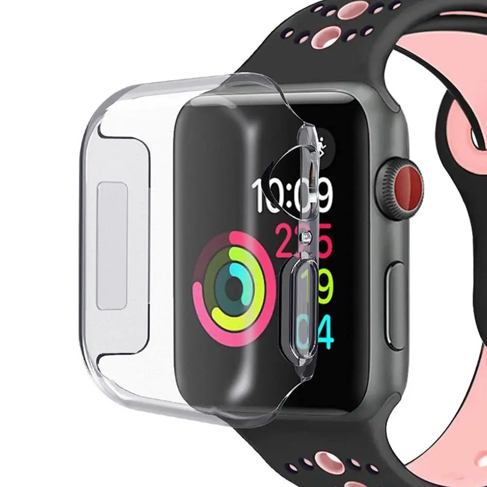 Capa dura protetora para iwatch, proteção de tela para apple watch séries 2/3/2/3/2 38mm 42mm 40mm 44mm