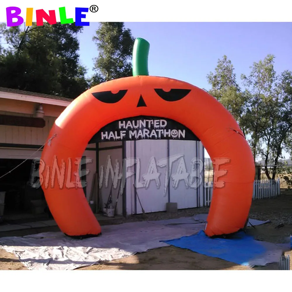 

Outdoor commercial promotion round inflatable pumpkin arch for halloween decoration indoor outdoor use