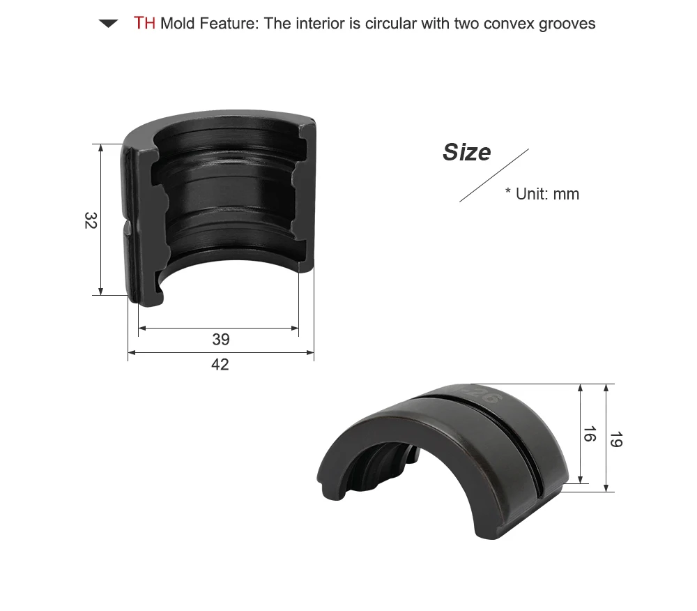 TH Type Pex Pipe crimping dies   -TH16, TH20, TH26, TH32mm for Pex Pipe Crimper