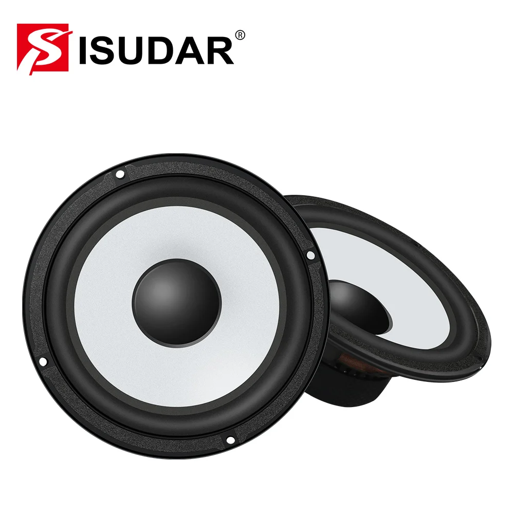 ISUDAR SU601 Car Component Speaker System 6.5 Inch 2 Way Vehicle Door Auto Audio Stereo Speakers Set HiFi With Tweeter Crossover