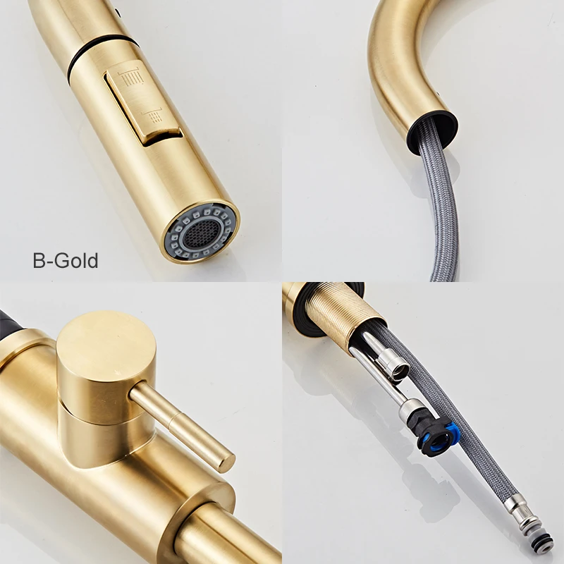 MOLI Sensor Smart Kitchen Faucets PUll Out 304 Stainless Steel Smart Induction Touchless Control Water Sink Faucet Mixer Tap