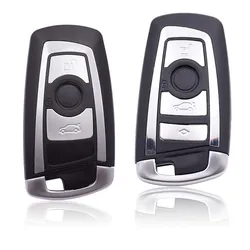 Coque de clé à distance pour BMW, 3/4 boutons CAS4, série F 3 5 7, E38, E39, E46, E90, E91, E92, E93, M5, Bery X5, F10, F20, F30, F40, accessoires de voiture