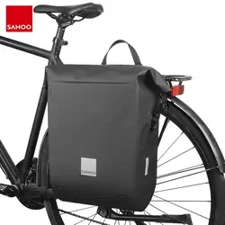 Sahoo 141364-SA 20L Full Waterproof Dry Mountain Road Bike Bicycle Cycling Pannier Bag Back Rear Seat Trunk Bag Rack Pack