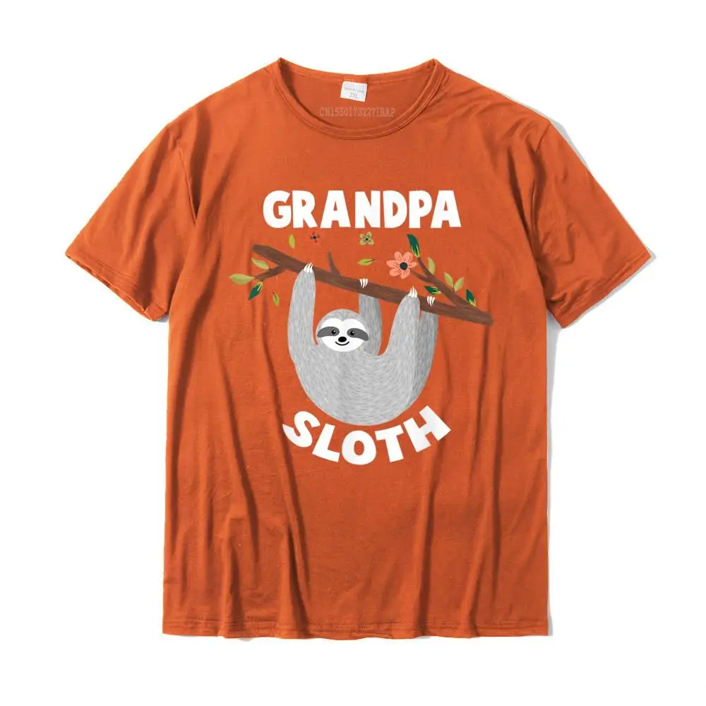 Grandpa Sloth Matching Family Shirts For Menwomen Shirts Camisas Casual Tops & Tees Oversized Cotton Men's Top T-Shirts