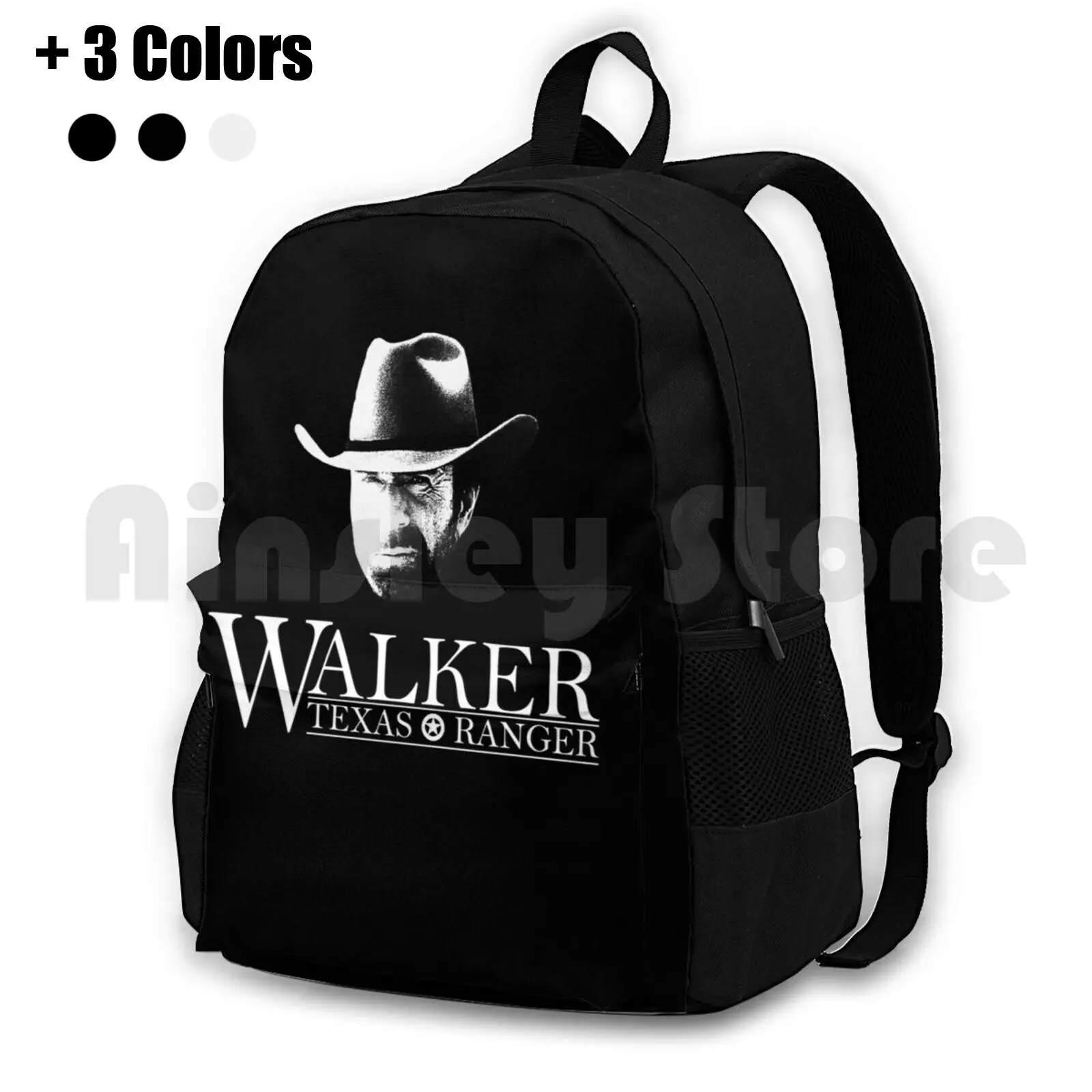 Walker Texas Ranger ( Chuck Norris ) Head And Logo Outdoor Hiking Backpack Riding Climbing Sports Bag Walker Texas Ranger Logo