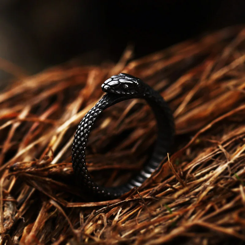 Beier 316L Stainless steel Animal Unique Cools snake men and women ring fashion high quality gift BR8-703