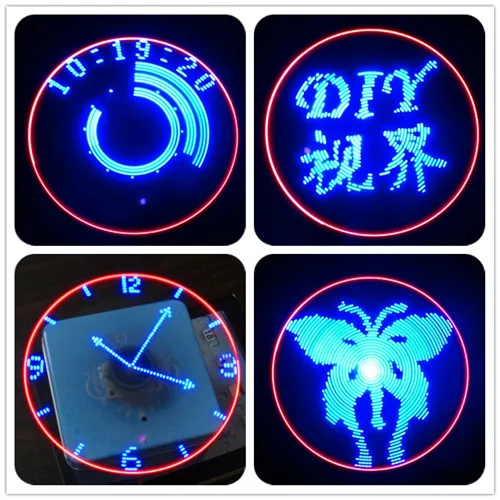 Flat LED Rotating Display Kit MCU Clock POV Rotating Creative DIY Electronic Production Parts