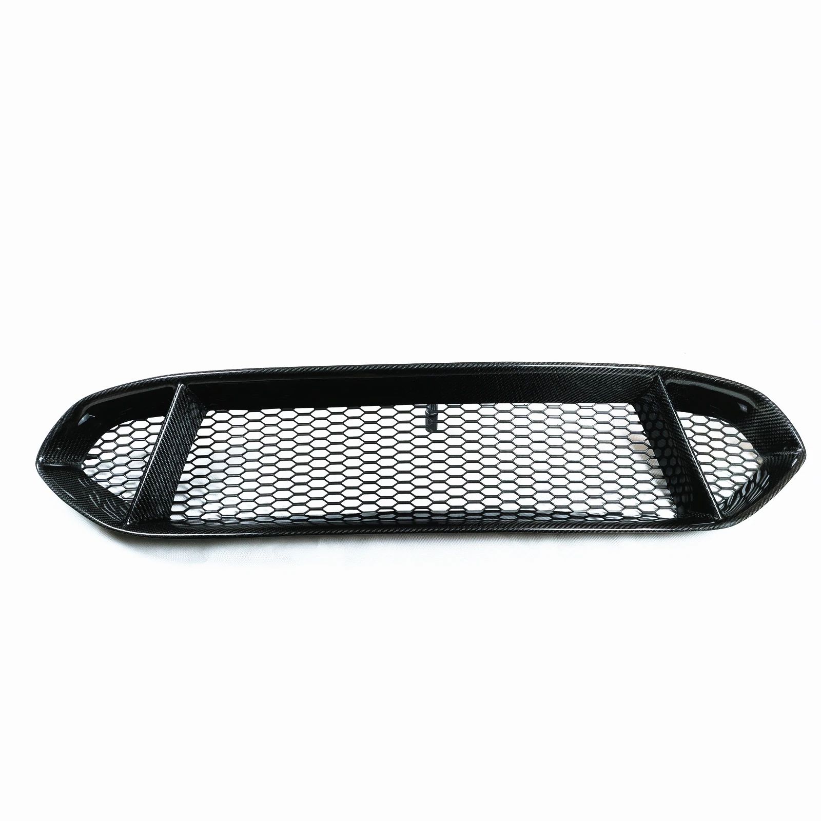 For Ford Mondeo Fusion 2017.7-2018 Honeycomb Style Front Grille Grill Real Carbon Fiber Car Upper Bumper Intake Hood Mesh Grid