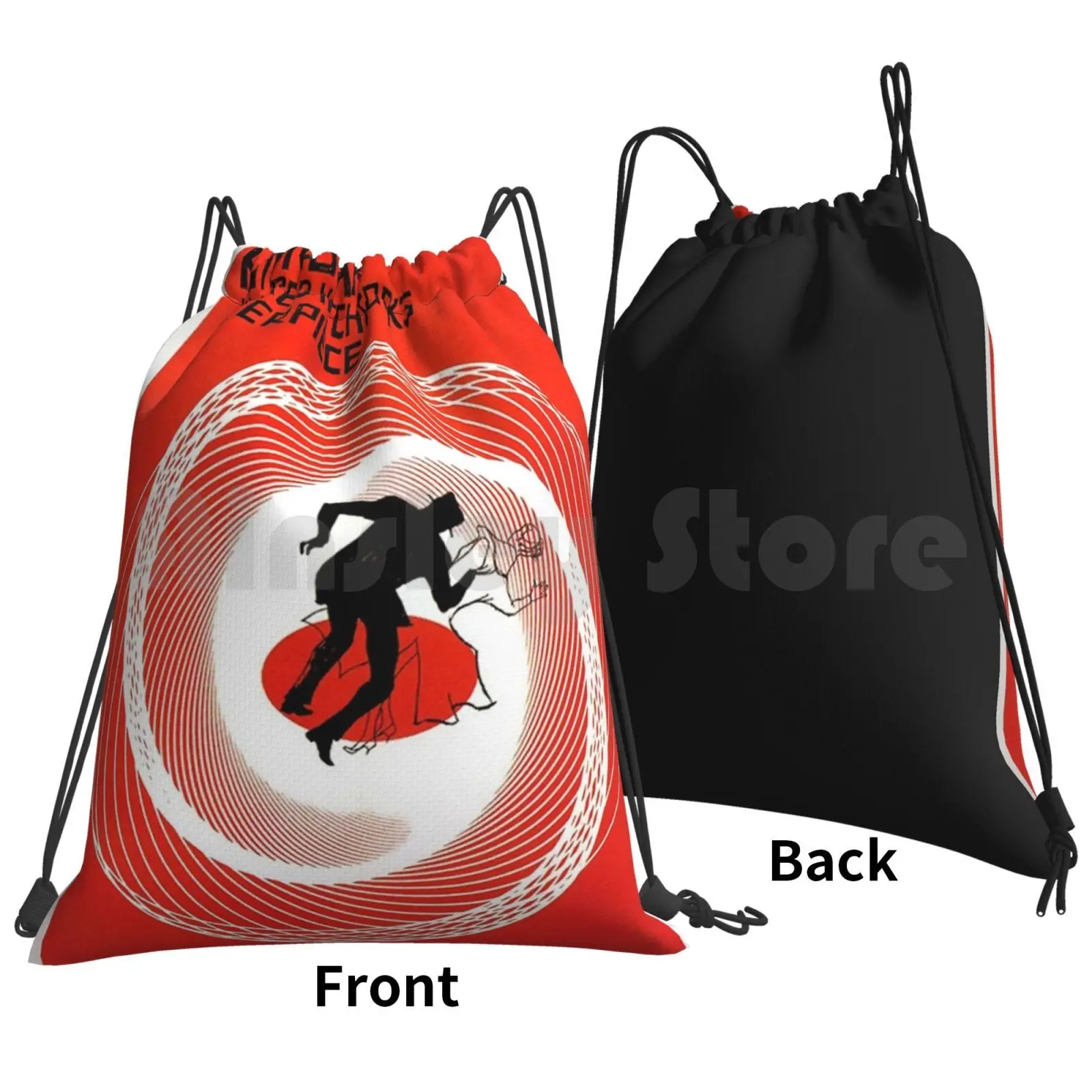 Vertigo Backpack Drawstring Bags Gym Bag Waterproof Movie Movies Film Films 50s 60s 70s 80s 90s 1950s 1960s 1970s 1980s