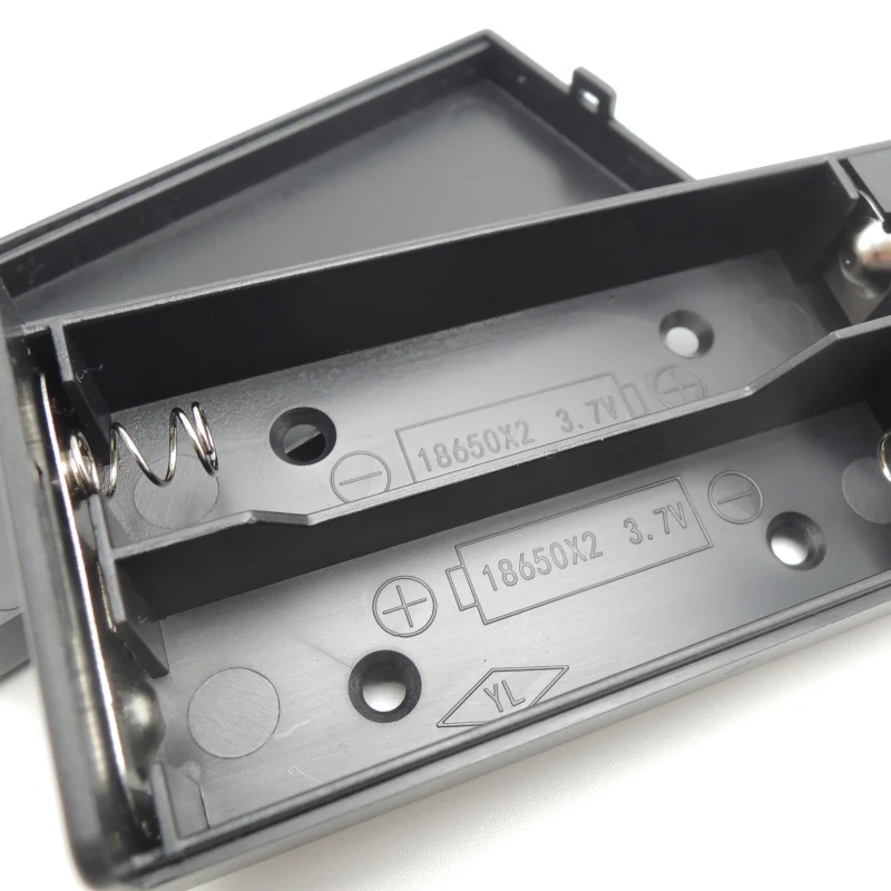20pcs/lot 2 x 18650 Battery Case 2 Slots 7.4V 18650 Batteries Holder Storage Box With 5.5x2.1mm DC Plug ON/OFF Switch Wire Leads