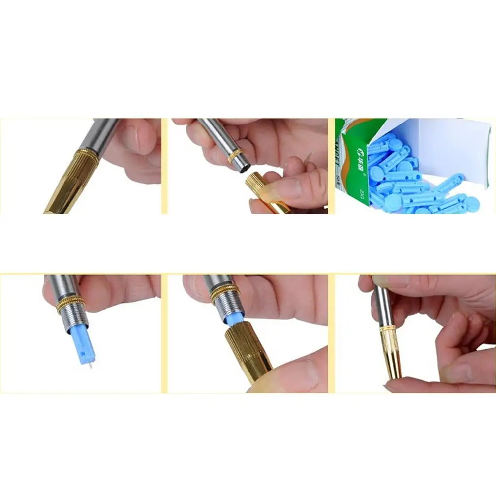 Stainless Steel Lancet Point Pen Bloodletting Acupuncture Massage Therapy Handle Massage Tools