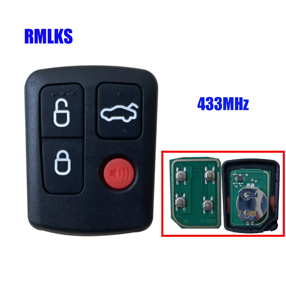 Chave do carro remoto fob 433mhz para ford ba bf falcon sx sy território xr6 xr8 fpv fob substituição inteligente completa do carro chave