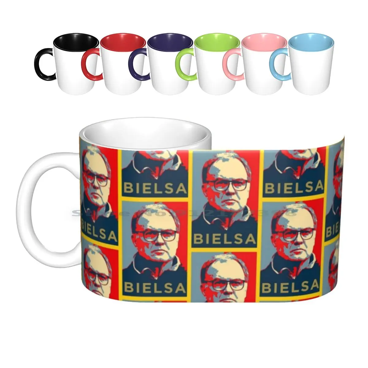 Marcelo Bielsa Artwork Ceramic Mugs Coffee Cups Milk Tea Mug Bielsa Marcelo Bielsa Argentina Mot Elland Road Yorkshire El Loco