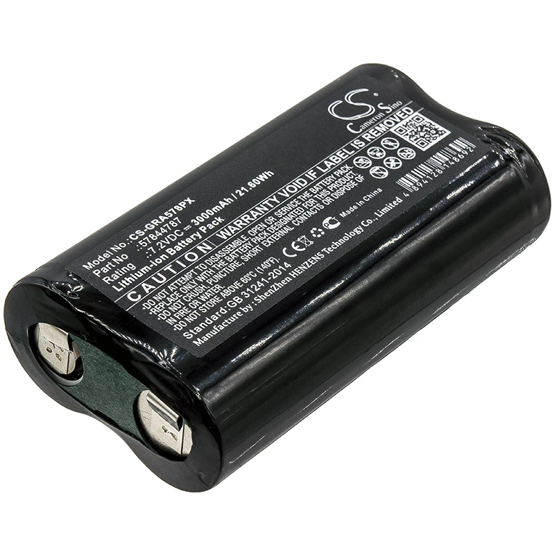 CS 3000mAh / 21.60Wh battery for Gardena Groom Barber 57844787