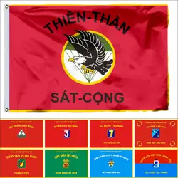 South Vietnam Republic Marine Division Flag 3X5FT 90X150CM 100D ARVN 18th Division Banner