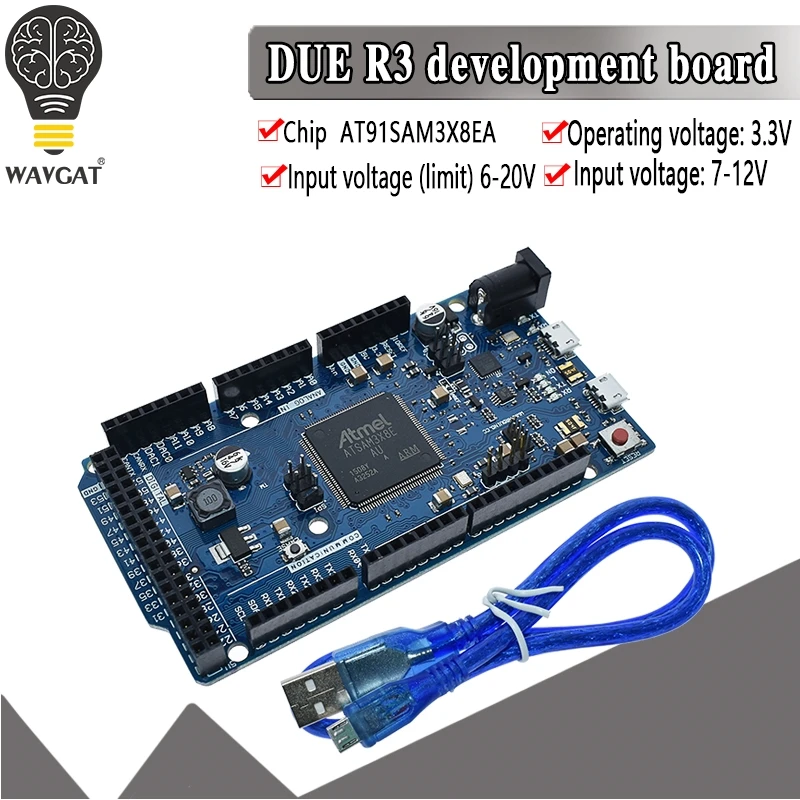 

official DUE R3 Board AT91SAM3X8E SAM3X8E 32-bit ARM Cortex-M3 Control Board Module For Arduino Development board