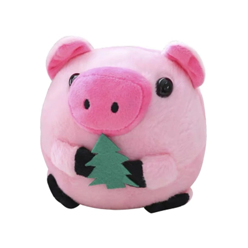 Kids Electronic Pet Bouncing Jump Ball Toy Cartoon Plush Pig Dog Doll Toy USB Electric Plush Beating Singing Dancing Animal Toys