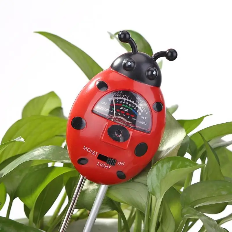 Probador Digital 3 en 1 de humedad del suelo, medidor de PH solar para plantas, flores, medición de acidez y humedad, herramientas para plantas de jardín