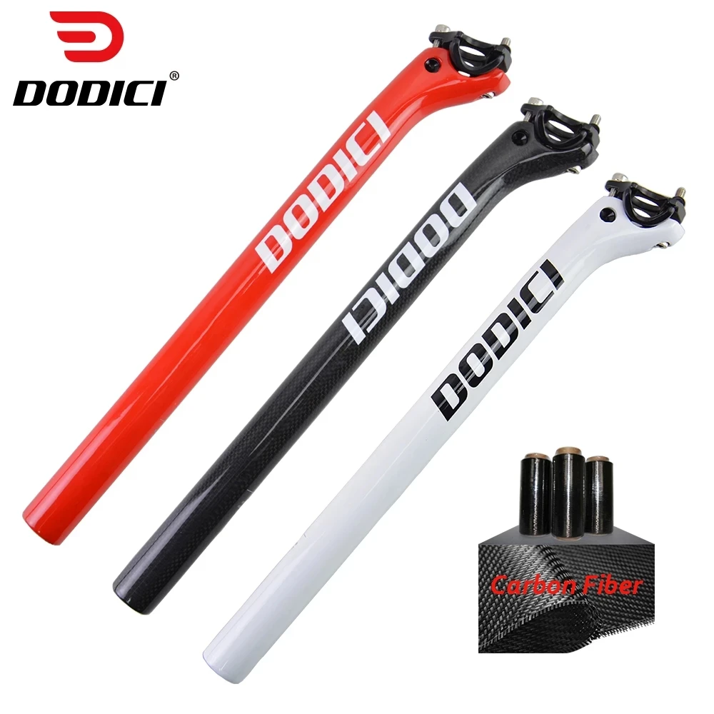 Bicycle Carbon Seat Post,27.2/30.8/31.6mm MTB Carbon Seatpost,Length 340/400mm Bike Seatpost,Mountain Road Cycling Accessories