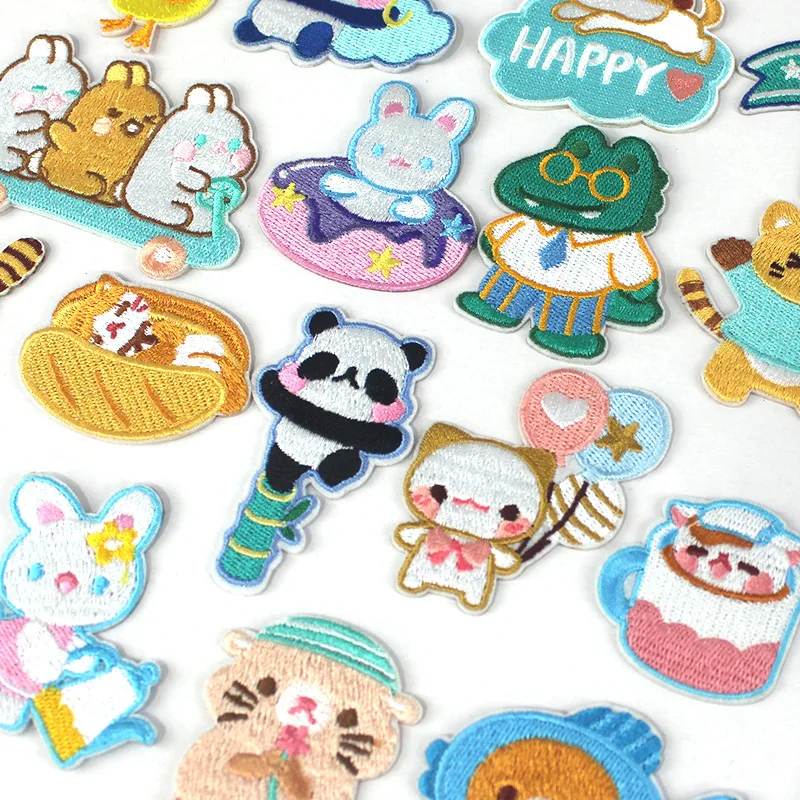 1pc Cute Embroidery cloth Sticker Badge Decoration for Clothes Caps Bags