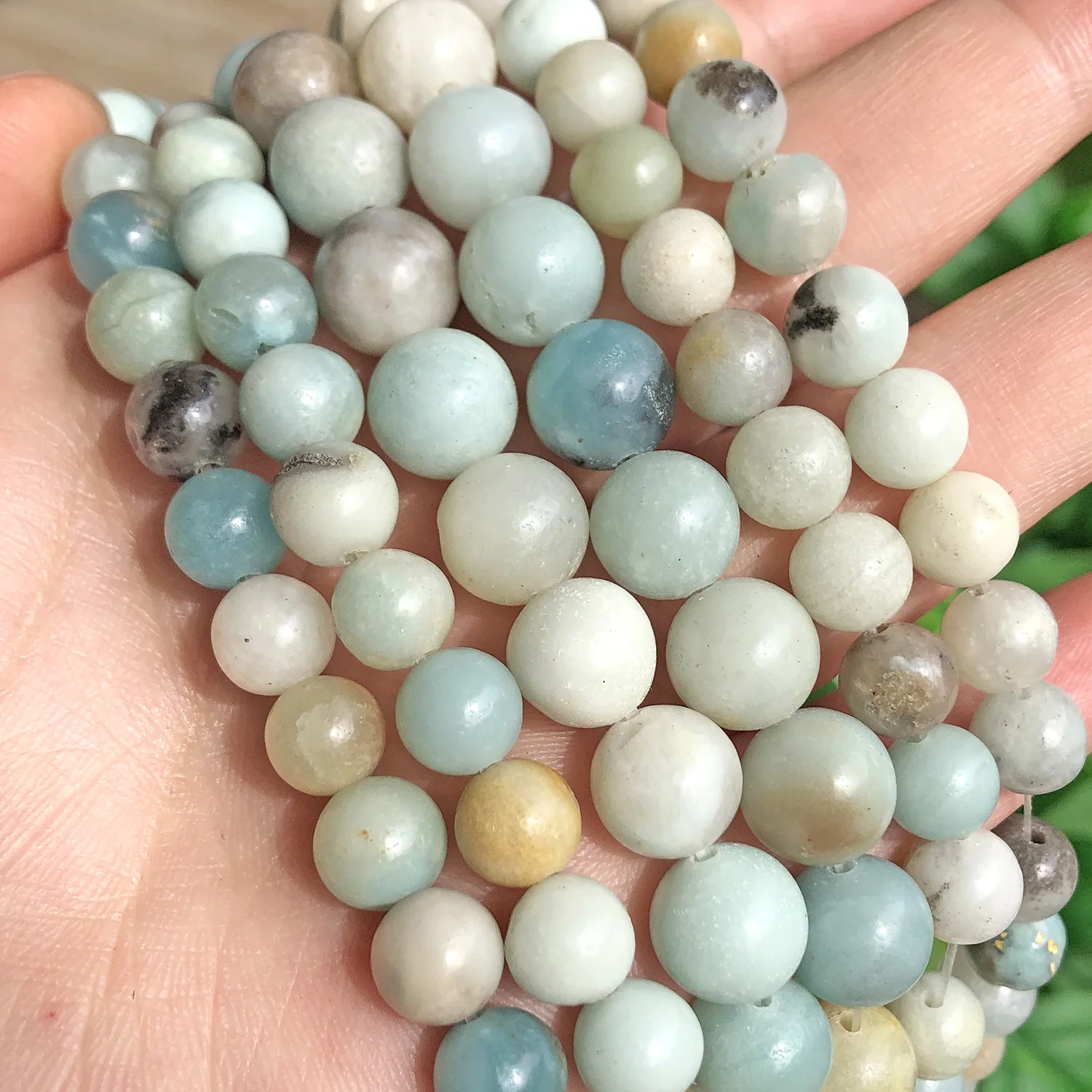 Natural Colorful Amazonite Stone Beads Round Loose Spacer Beads For Jewelry Making Diy Bracelet Earring 4/6/8/10/12mm 15inch