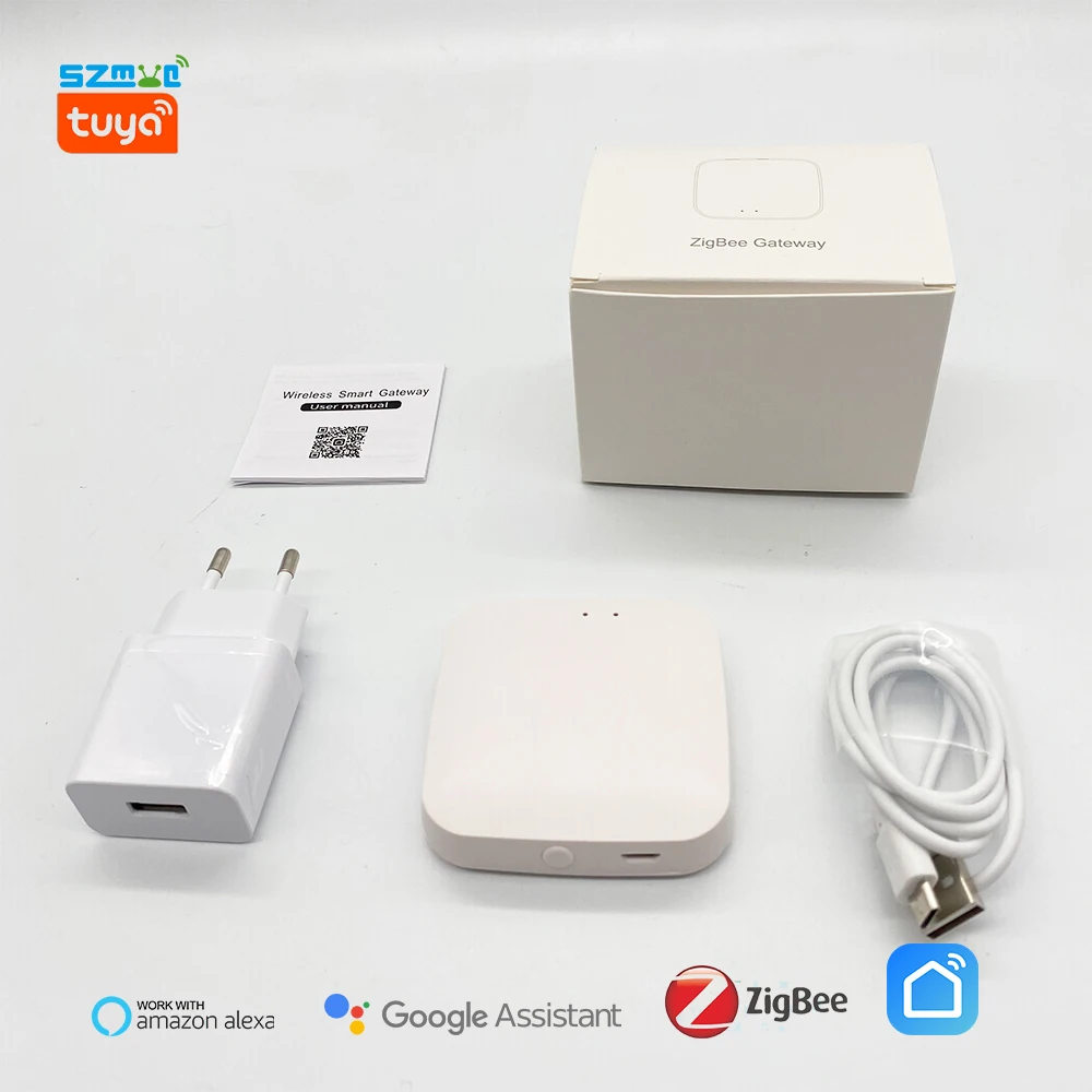 Tuya Smart Leben ZigBee Gateway Wireless Center Control Hub für Alarm Familie Intelligenz System Control Google Alexa Remote