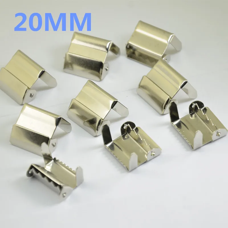 20pcs Ribbon Strap Adjuster Metal Buckles Webbing DIY Leg Ratchet Hardware Garmet Accessories