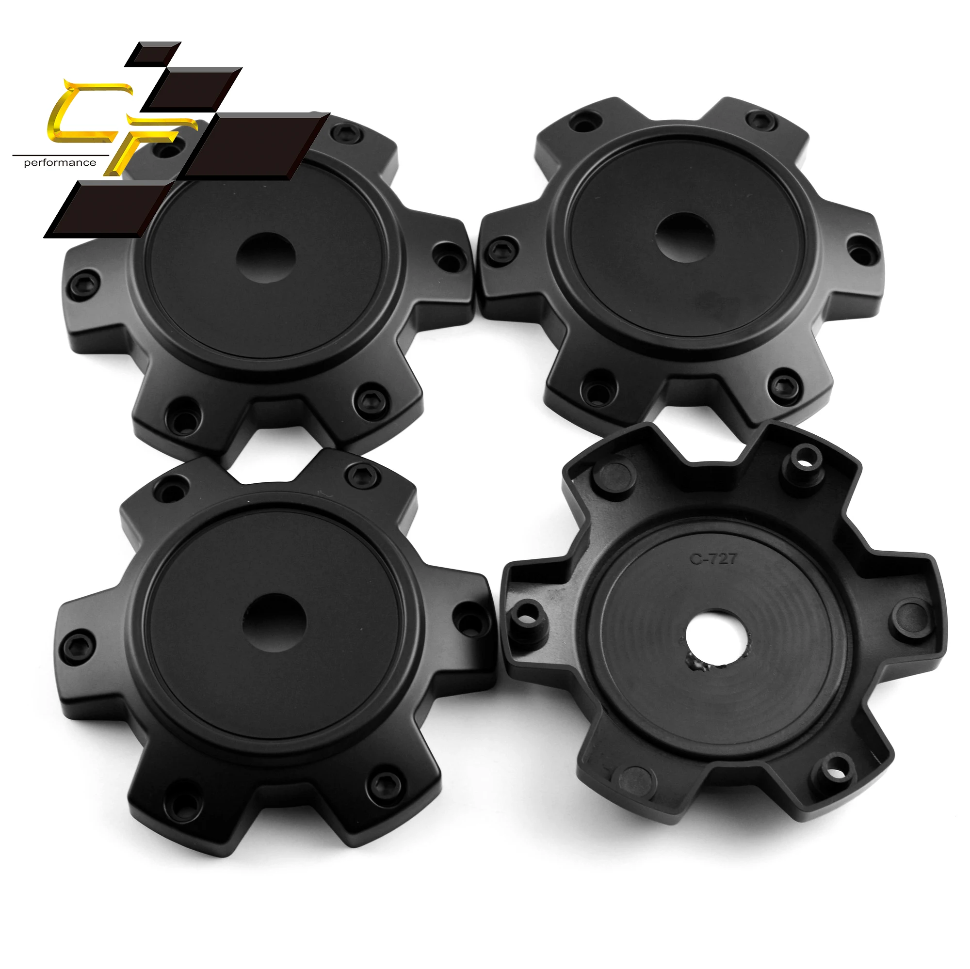 4pcs OD 139mm/5.48in ID 111.5 mm/4.39in Car Wheel Hub Cover Accessories For CAP M-873 S1206-15 C-727 Black Rhino Wheels