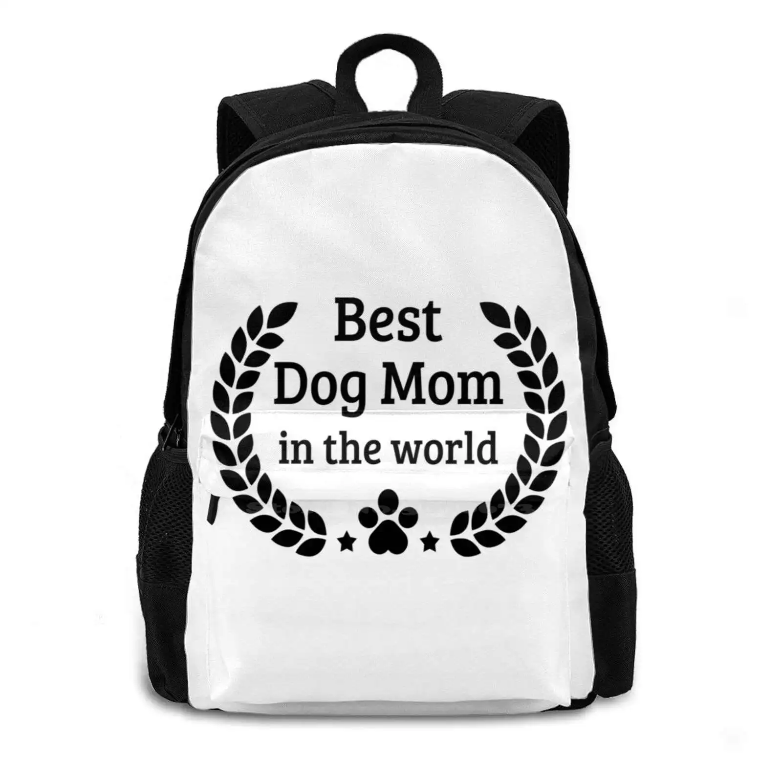 You Are The Best Dog Mom In The World! School Bags Travel Laptop Backpack Dog Mom Dog Lover Coffee Yoga Dog Dogs Top Selling